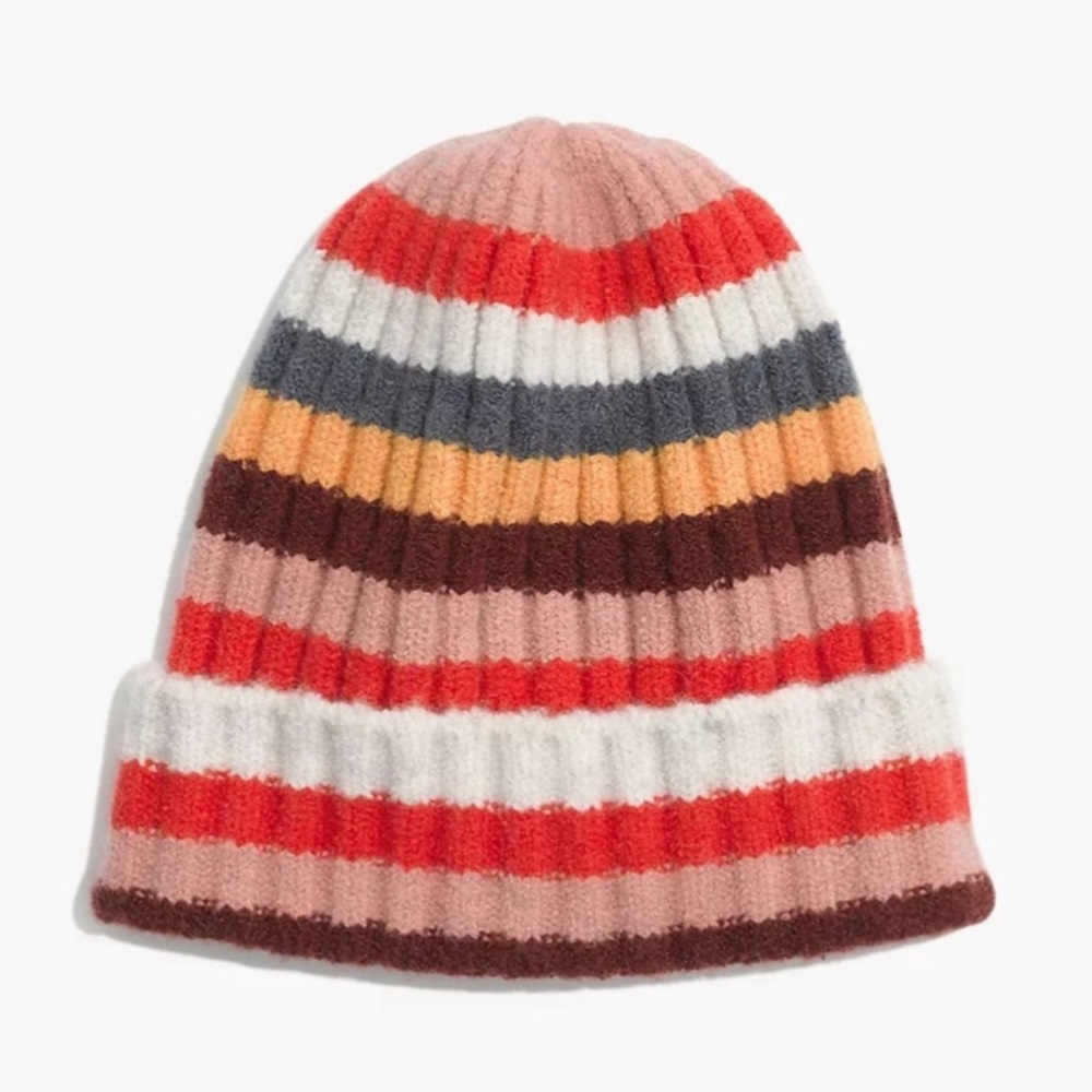 Madewell wool blend striped beanie